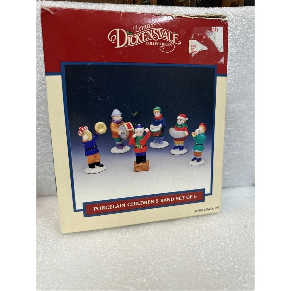1993 Vintage Retired‎ Lemax Dickensvale Collection Porcelain Children's Band Set